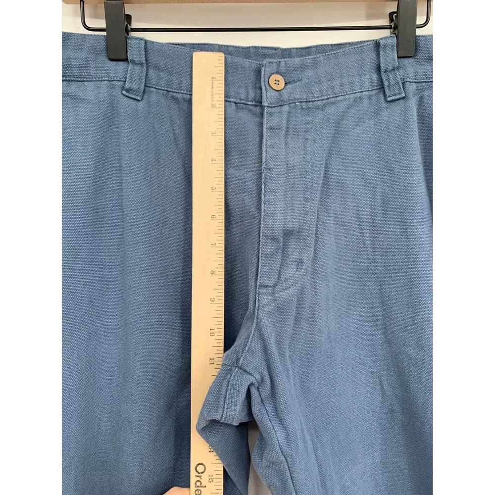 Southern Marsh Pants Mens 36x32 Blue Cotton Canvas Chino Straight Leg Preppy